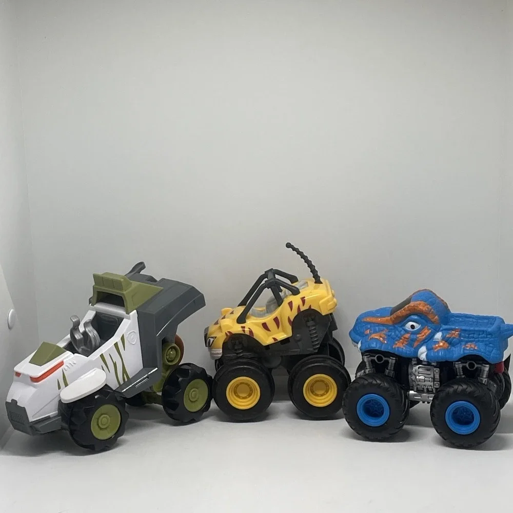 Lot Of 3 Toys Slam And Go Push Truck Toy Car Used